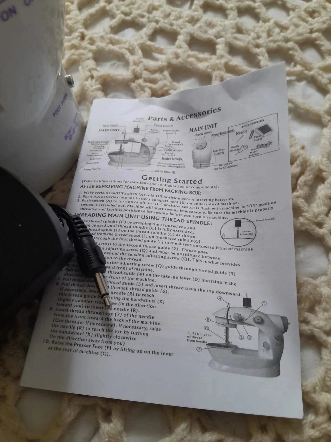 Mini máquina de costura para pequenos trabalhos em casa, bainhas, roupas rasgadas etc. – photo 5